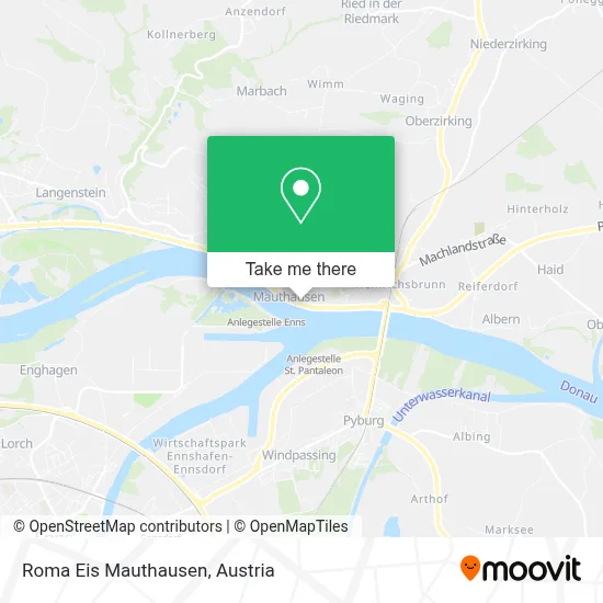 Roma Eis Mauthausen map