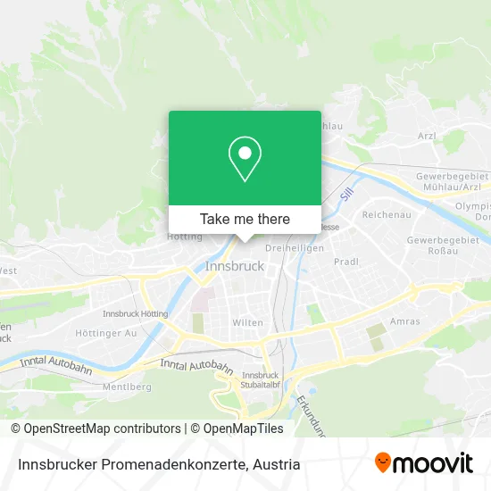 Innsbrucker Promenadenkonzerte map