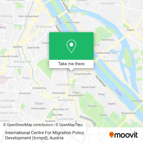International Centre For Migration Policy Development (Icmpd) map