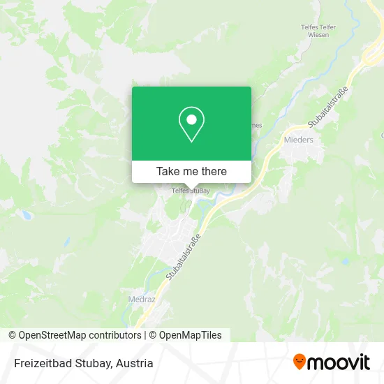 Freizeitbad Stubay map