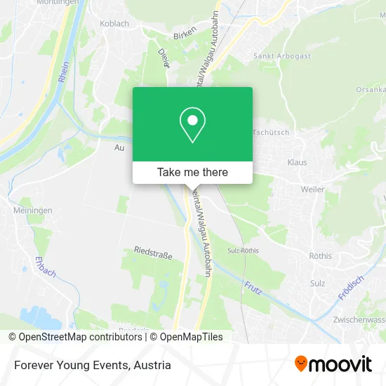 Forever Young Events map