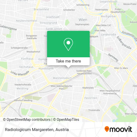 Radiologicum Margareten map