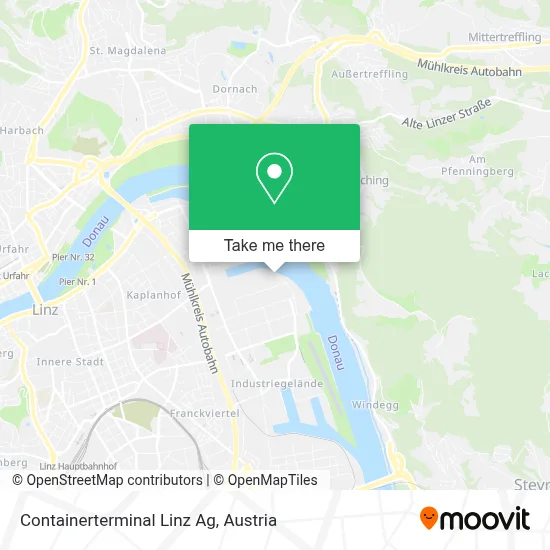 Containerterminal Linz Ag map
