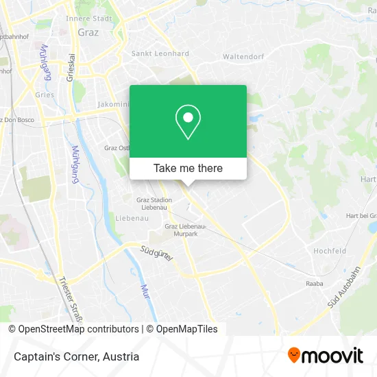 Captain's Corner map