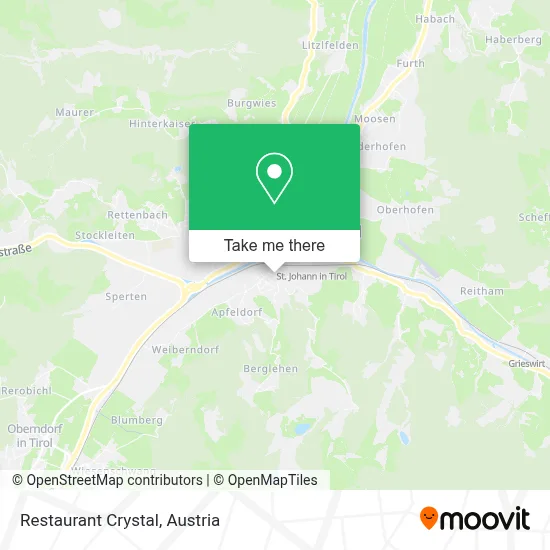 Restaurant Crystal map