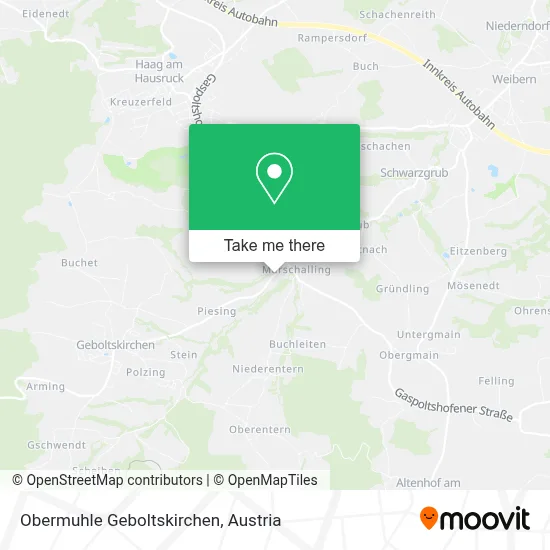 Obermuhle Geboltskirchen map