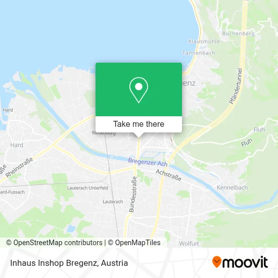Inhaus Inshop Bregenz map