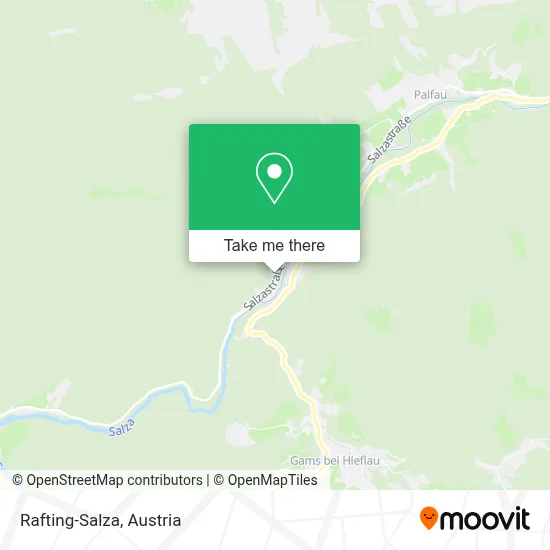 Rafting-Salza map