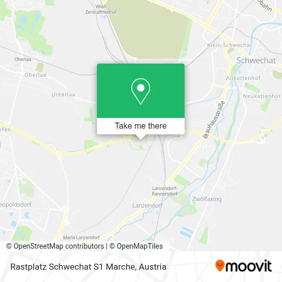 Rastplatz  Schwechat S1   Marche map