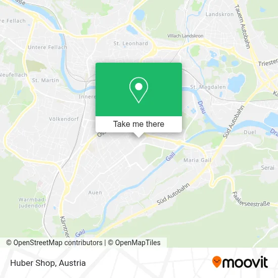 Huber Shop map