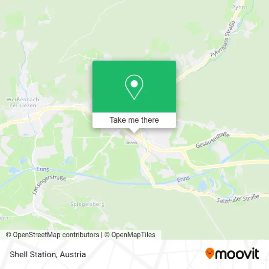 Shell Station map
