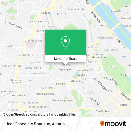 Lindt Chocolate Boutique map