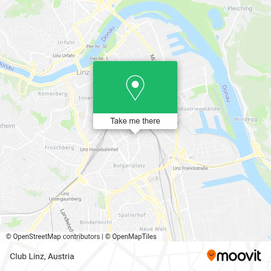 Club Linz map