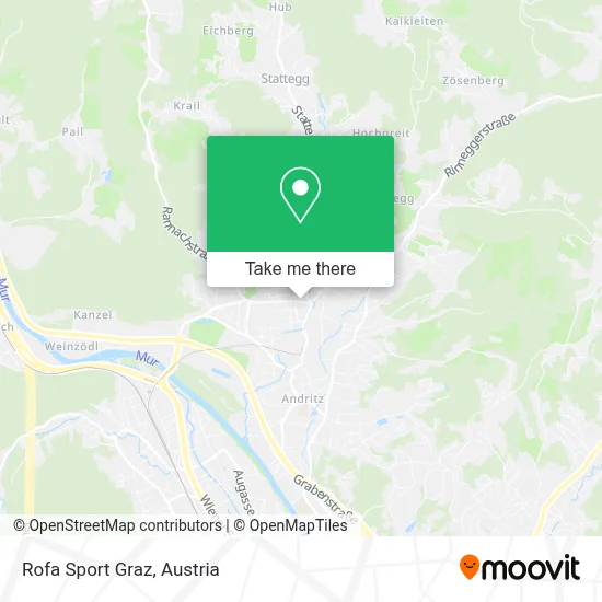 Rofa Sport Graz map