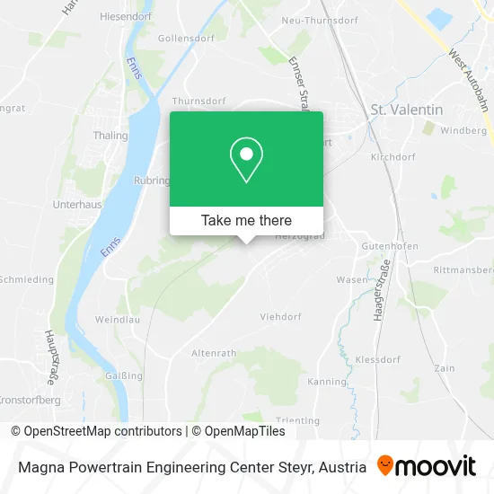 Magna Powertrain Engineering Center Steyr map