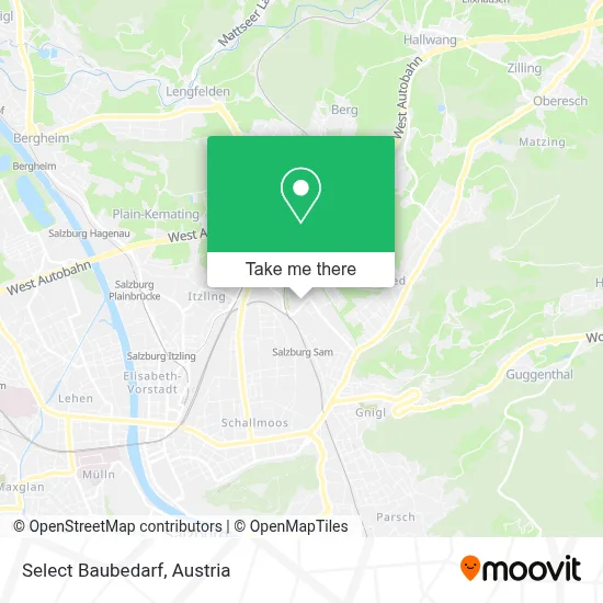 Select Baubedarf map