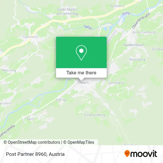 Post Partner 8960 map