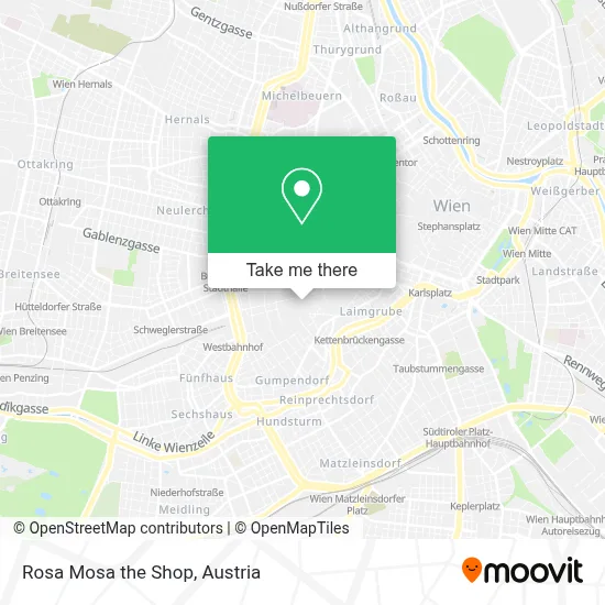 Rosa Mosa the Shop map