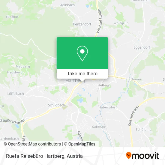 Ruefa Reisebüro Hartberg map