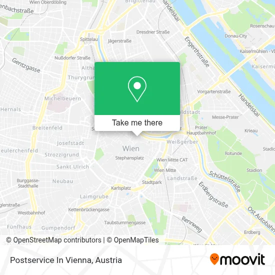 Postservice In Vienna map