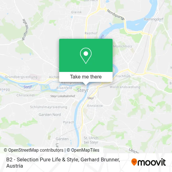 B2 - Selection Pure Life & Style, Gerhard Brunner map