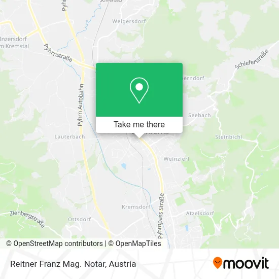 Reitner Franz Mag. Notar map