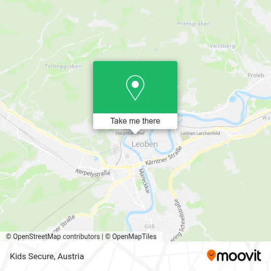 Kids Secure map