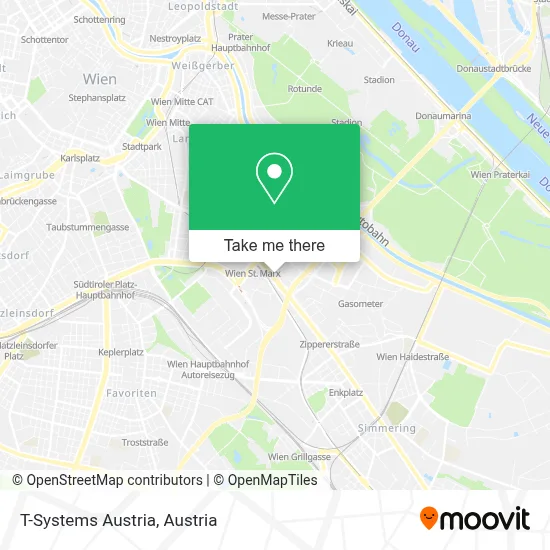 T-Systems Austria map