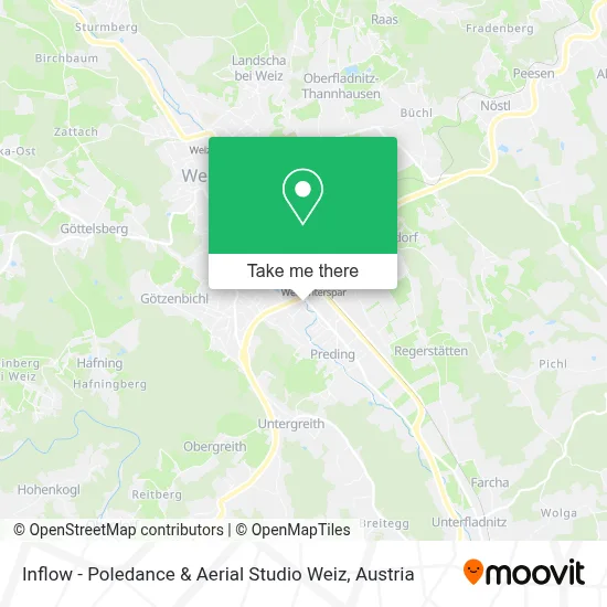 Inflow - Poledance & Aerial Studio Weiz map