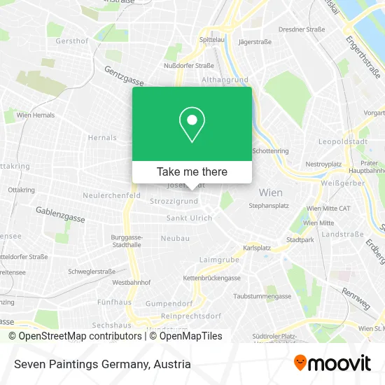Seven Paintings Germany map