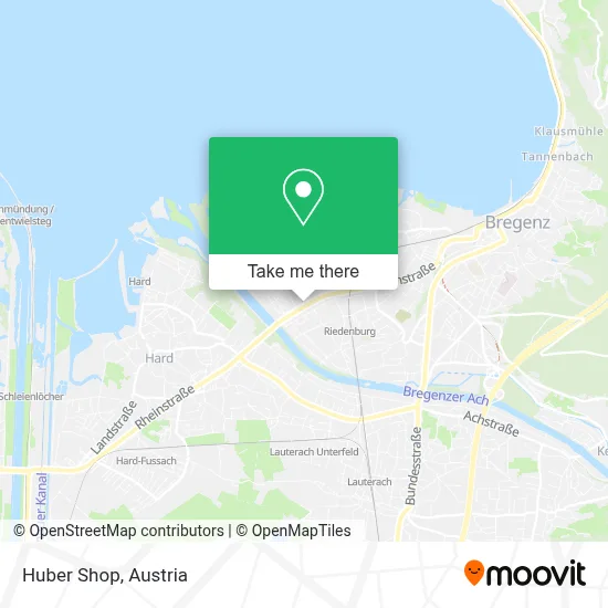 Huber Shop map