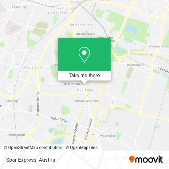 Spar Express map