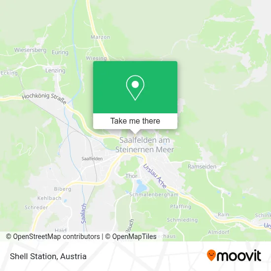 Shell Station map