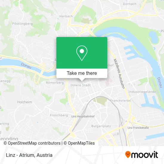 Linz - Atrium map