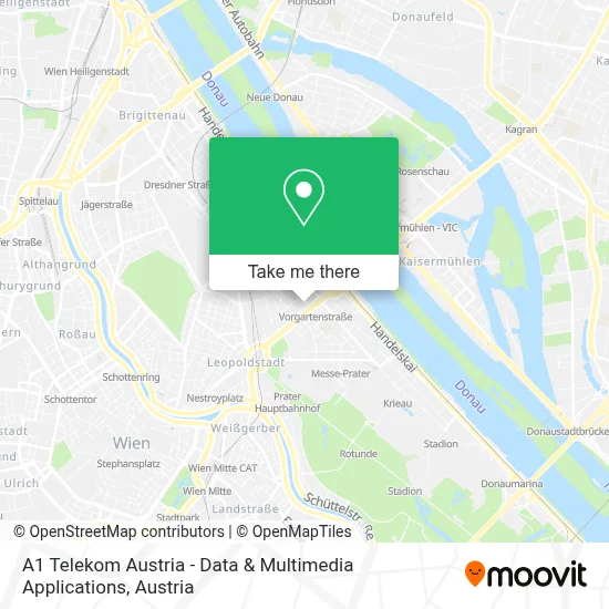 A1 Telekom Austria - Data & Multimedia Applications map