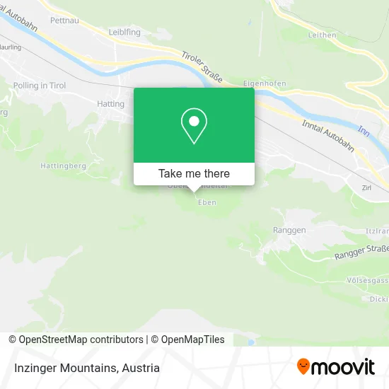 Inzinger Mountains map