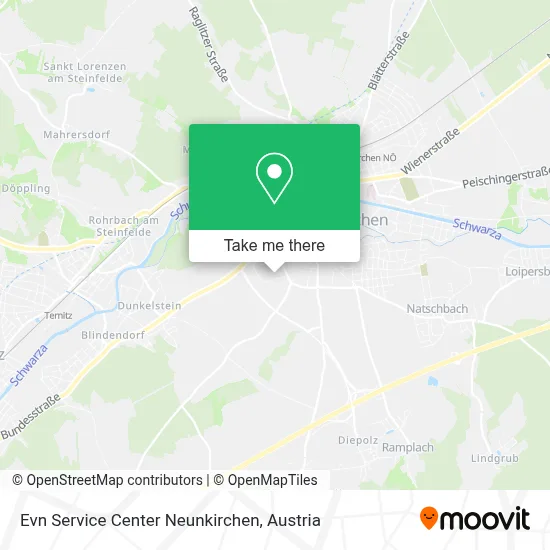 Evn Service Center Neunkirchen map