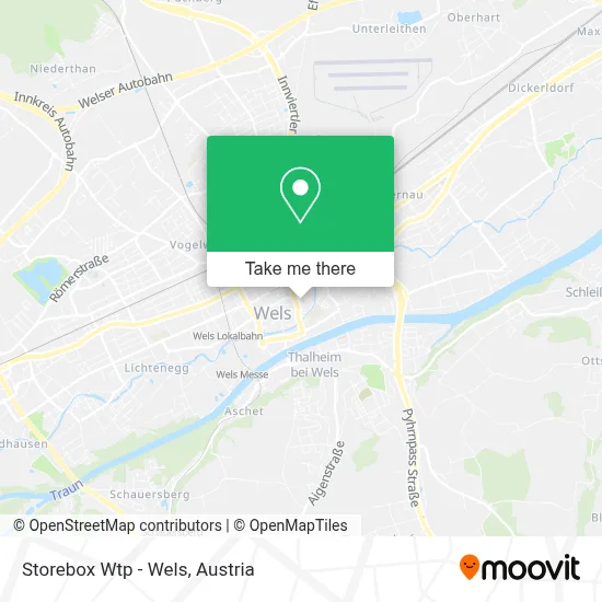 Storebox Wtp - Wels map