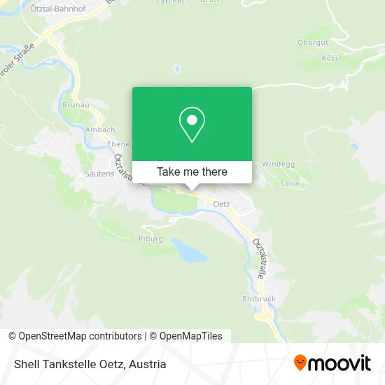 Shell Tankstelle Oetz map