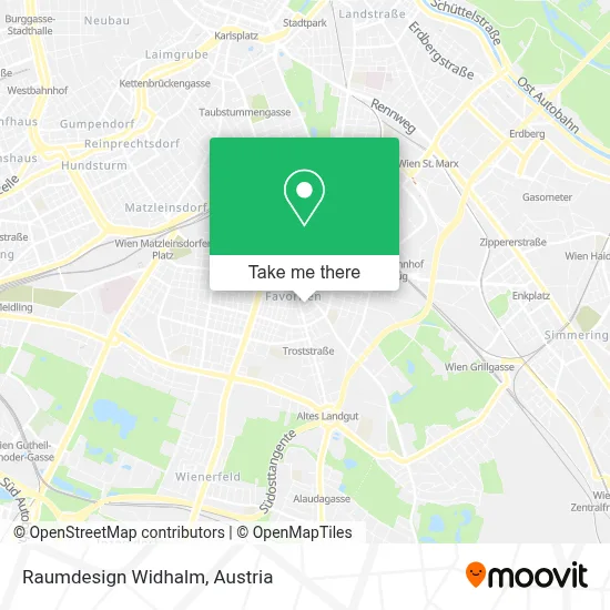 Raumdesign Widhalm map