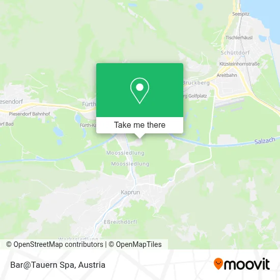 Bar@Tauern Spa map