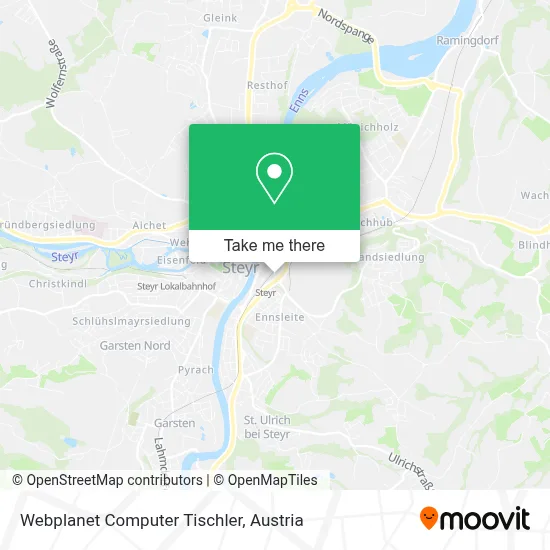 Webplanet Computer Tischler map