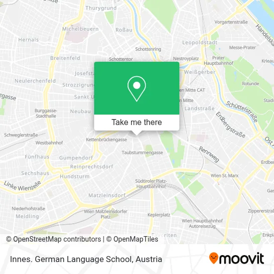 Innes. German Language School map
