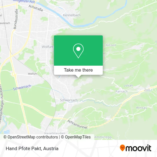 Hand Pfote Pakt map
