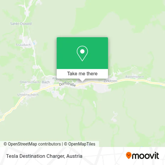 Tesla Destination Charger map