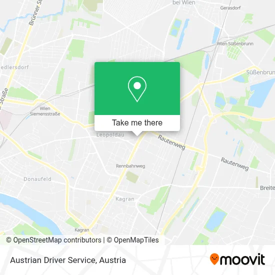 Austrian Driver Service map