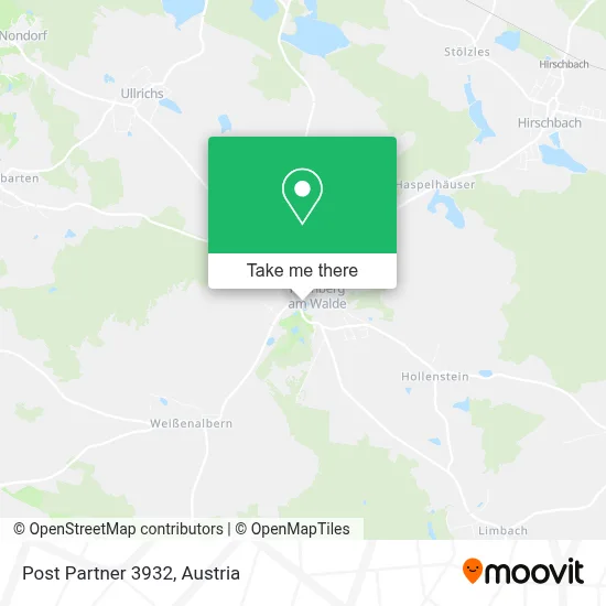 Post Partner 3932 map
