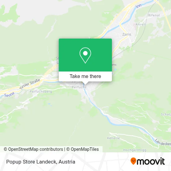 Popup Store Landeck map