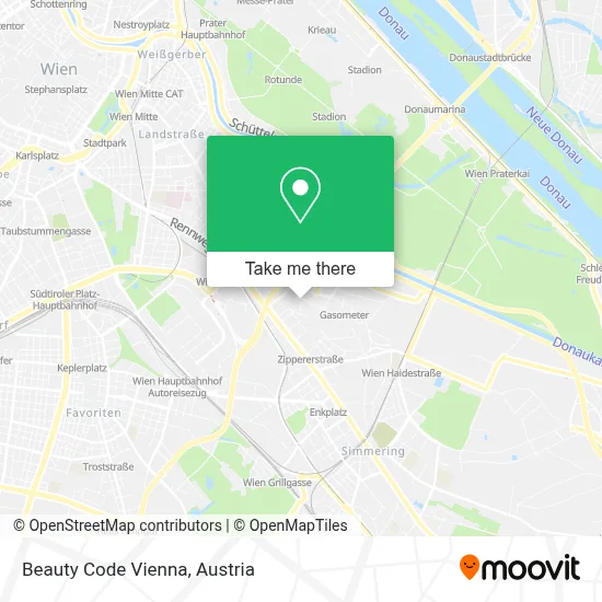 Beauty Code Vienna map