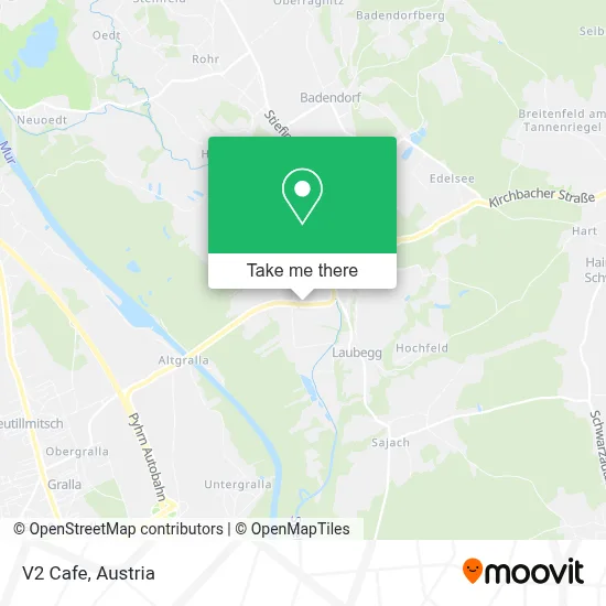V2 Cafe map